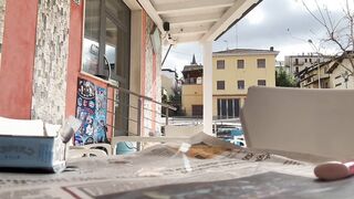 milf tradisce il suo ragazzo con uno sconosciuto nella sua panda _lucas speracchi