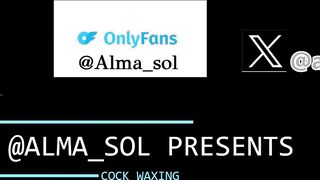 Estetista Almasol riceve eiaculazione inaspettata da cliente sulle mani quando fa ceretta intima